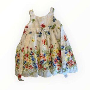 La Princess Floral Summer Dress - Size 12 Months (113-1)